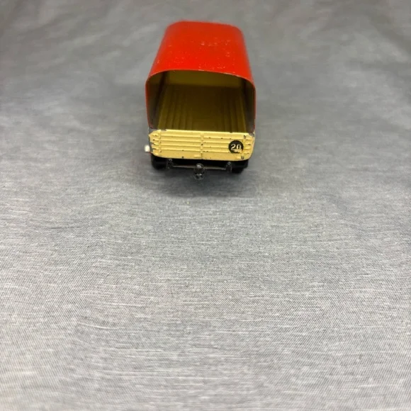 Vintage Dinky Toys 25b Covered Wagon Cream Body Red Tinplate